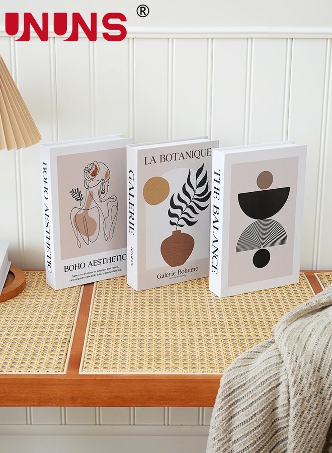 UNUNS 4PCS Decorative Books,Decorative Books for Home Decor,Stylish Fake Books for Decoration, Aesthetic Decor Books Set for Coffee Table,Bookshelf,Mantel,Living Room,Hotel - Image 3